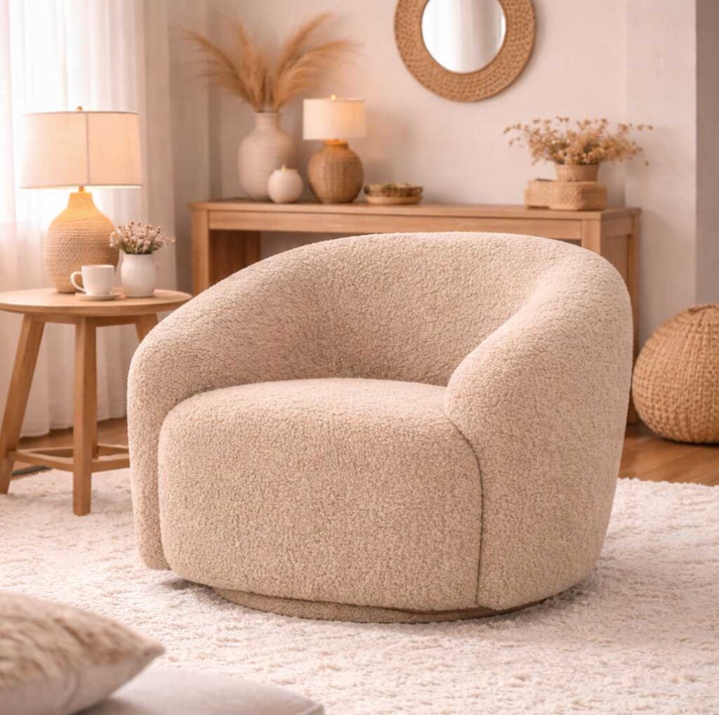 Mollis Upholstered Accent Chair - Hygge Design House
