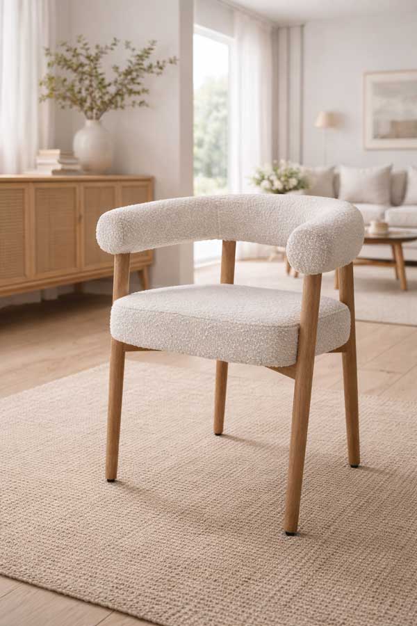 Oslo Dining Chair in Cream - Hygge Design House
